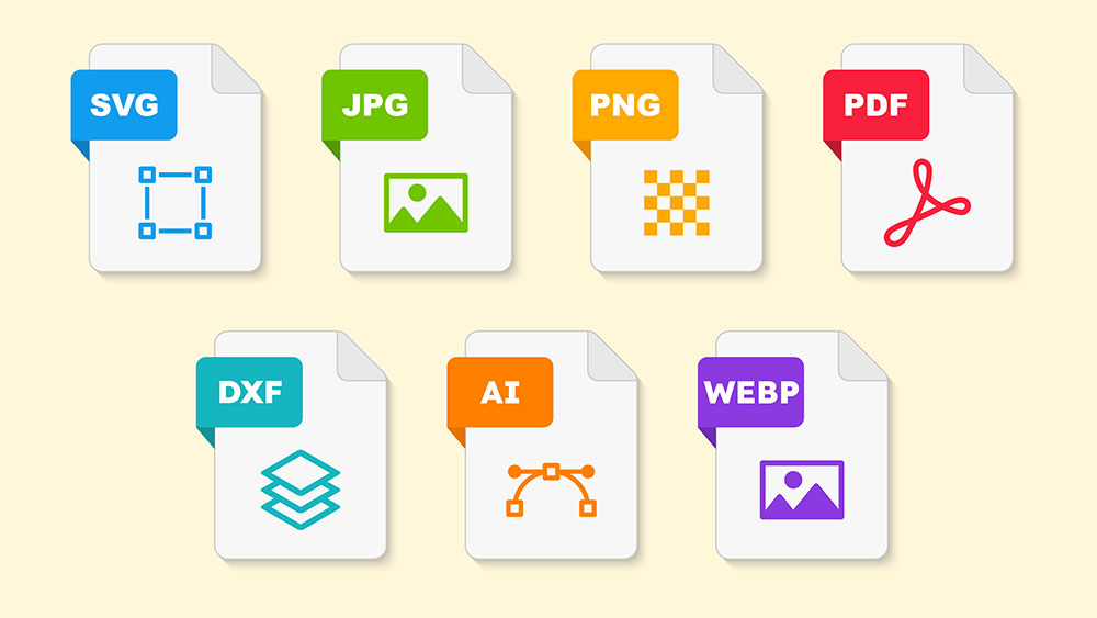 支援格式: SVG, JPG, PNG, PDF, DXF, AI, WEBP