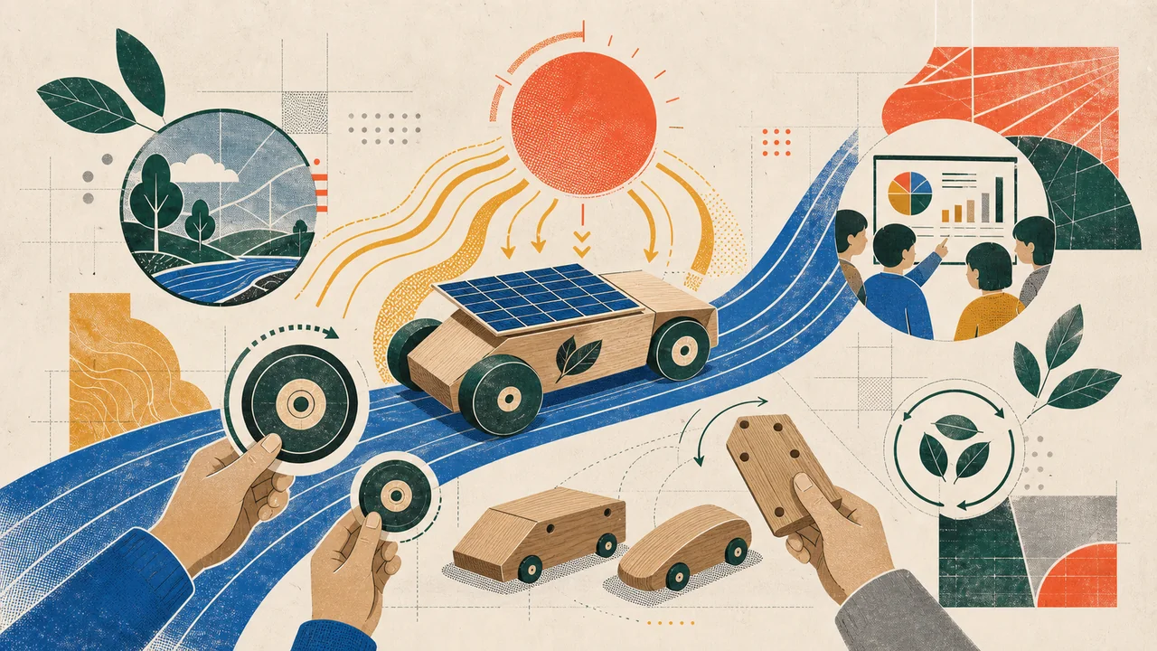 太陽能讓車車 Go!教案主題插圖