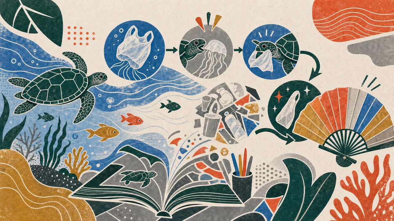 Students Save Stanley: Ocean Plastic 學生拯救史丹利──海洋汙染教案主題插圖