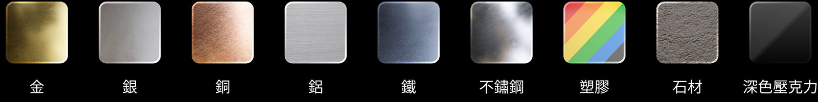Promark 手持式光纖打標機適用材質