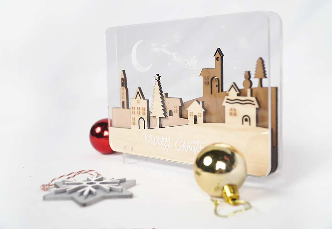 [FLUX] FLUX laser cutting and engraving Christmas decoration